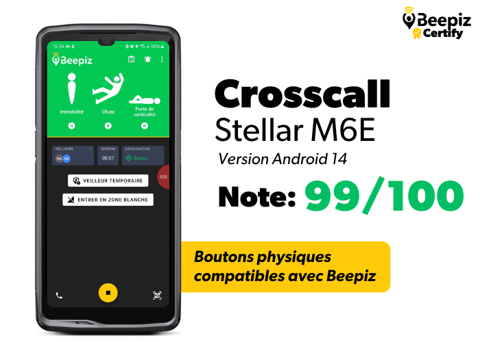 Crosscall Stellar M6E, Beepiz