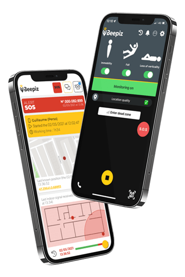 lone worker app, safety device, beepiz